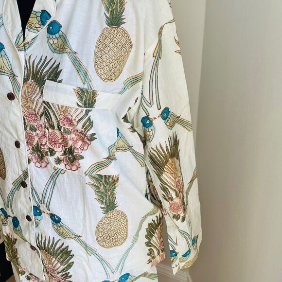 BRAND NEW Indian Handmade 100%Cotton Block Print PJ Sets Women's Sleepwear - Picture 8 of 12